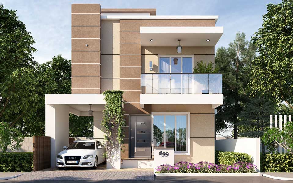 Kumari Oakville Villas in Sarjapur Bangalore Villa Plan - 30x50 - West Facing